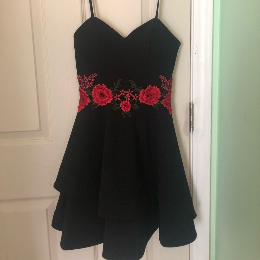 Black Floral Dress